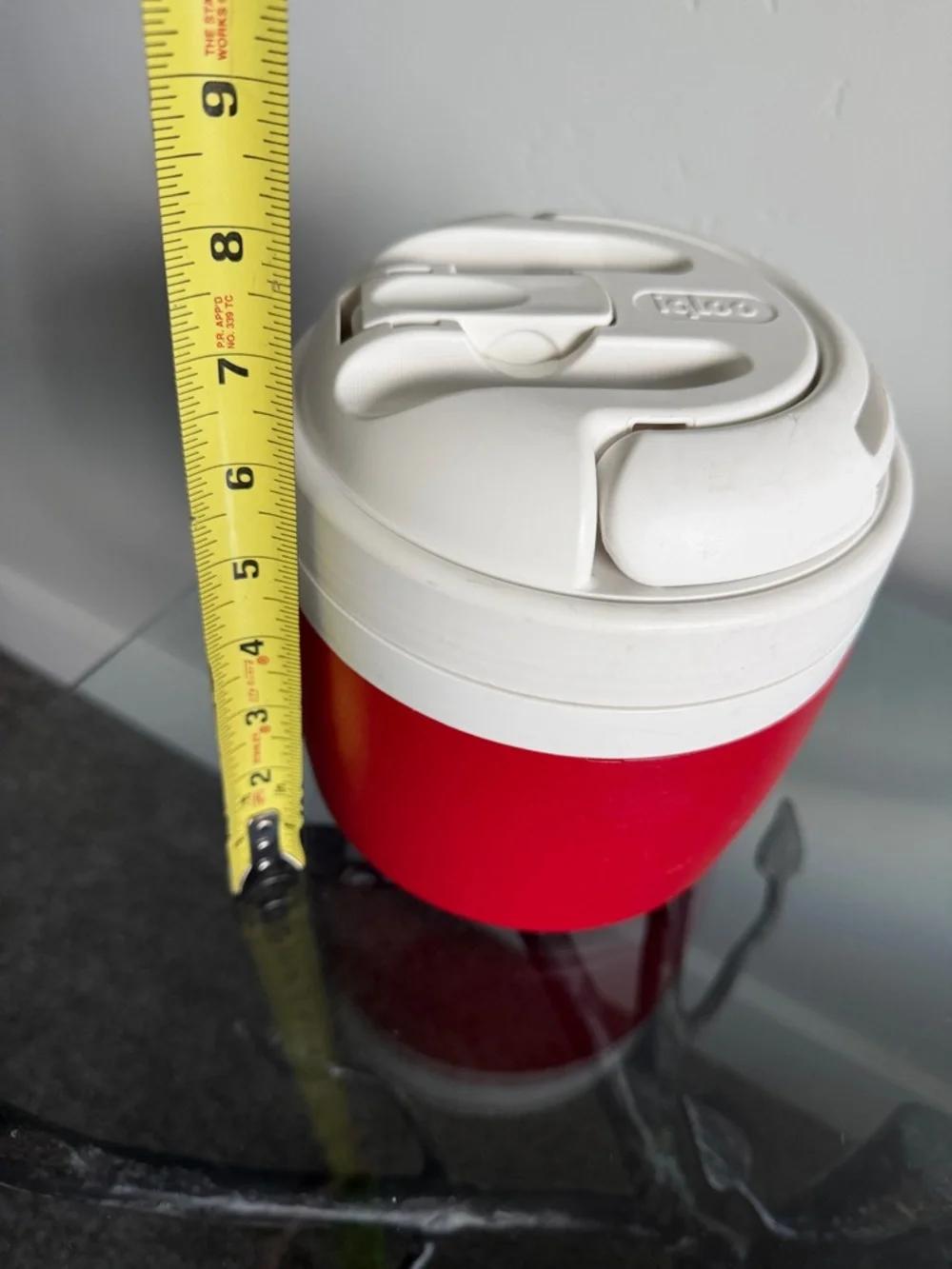 Vintage Igloo Elite 1/2 Gallon Insulated Water Jug Red & White. Pre-Owned - Picture 7 of 16